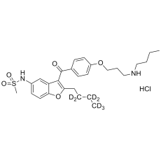 N-Desbutyl Dronedarone Hydrochloride Labeled d7