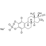 Ethinyl Estradiol-3-Sulfate Labeled d5 Sodium Salt