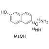 6-Amidino-2-naphthol-13C,15N2 Mesylate