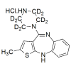 N-Desmethyl Olanzapine-d8 HCl