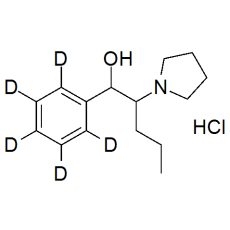 1-phenyl-2-(pyrrolidin-1-yl)pentan-1-ol labeled d5 (OH-alpha-PVP-d5) Hydrochloride