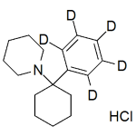 Phencyclidine labeled d5 HCl (PCP-d5.HCl)
